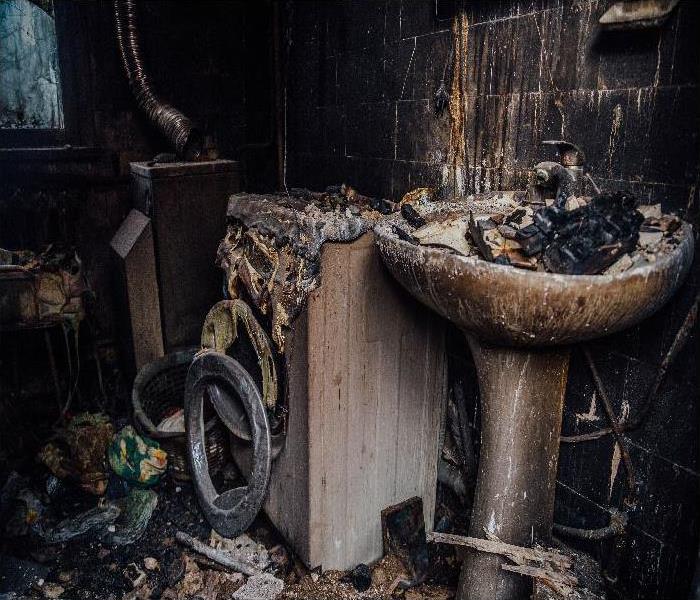 home damaged after a fire